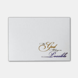 Mit Gott Post-it Klebezettel