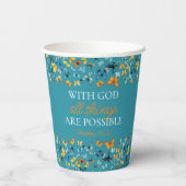 Mit Gott sind alle Dinge möglich Abschluss Pappbecher (Rückseite)