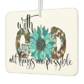 Mit Gott sind alle Dinge möglich Autolufterfrischer (Links)