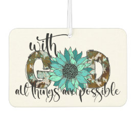 Mit Gott sind alle Dinge möglich Autolufterfrischer