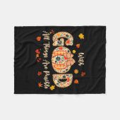 Mit Gott sind alle Dinge möglich Christlicher Herb Fleecedecke (Vorderseite (Horizontal))