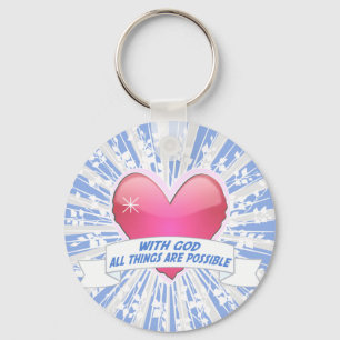 Mit Gott sind alle Dinge möglich Schlüsselanhänger