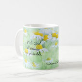 Mit Gott sind alle Sachen - Matthew-19:26 möglich Kaffeetasse (Vorderseite Links)