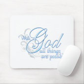 Mit Gott sind alle Sachen möglich Mousepad (Mit Mouse)
