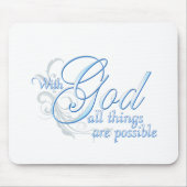 Mit Gott sind alle Sachen möglich Mousepad (Vorne)