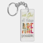 Mit Gott sind alle Sachen möglich Schlüsselanhänger (Vorderseite links)