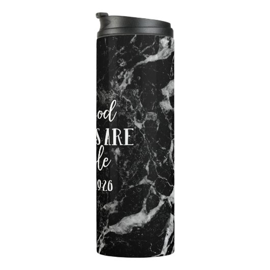 Mit Gott sind alle Sachen mögliche christliche Thermosbecher (Nach rechts gedreht)