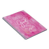 Mit Gott sind alle Sachen mögliches Matthew-19:26 Notizblock (Rechte Seite)