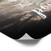 Mit Gott sind möglich Bibel Verse Poster (Ecke)