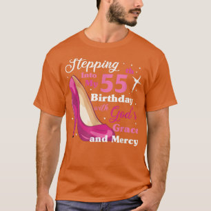 Mit Götter Gnade und Liebe in meinen 55. Geburtsta T-Shirt