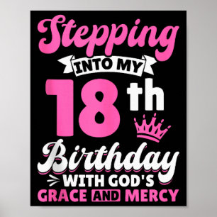 Mit Gottes Gnade in meinen 18. Geburtstag starten Poster