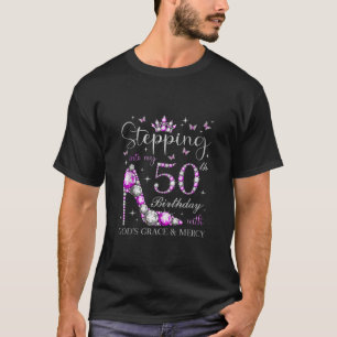 Mit Gottes Gnade in meinen 50. Geburtstag treten T-Shirt