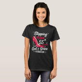 Mit Gottes Gnade in meinen 55. Geburtstag eintrete T-Shirt (Vorne ganz)
