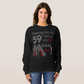 Mit Gottes Gnade und Gnade in meinen 59. Geburtsta Sweatshirt (Vorne ganz)