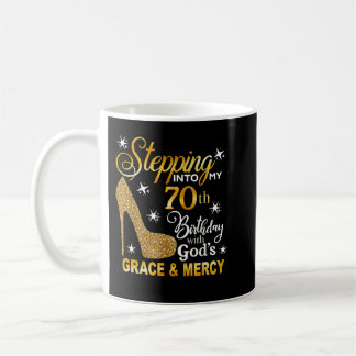 Mit Gottes Gnade und Gnade in meinen 70. Geburtsta Kaffeetasse