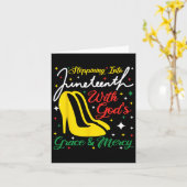 Mit Gottes Gnade und Merk in die Jungsteinzeit geh Karte (Gelbe Blume)