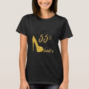 Mit Gottes Gnaden a in meinen 55. Geburtstag trete T-Shirt