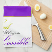 Mit Gotthandtuch Geschirrtuch (Viertel Falte)