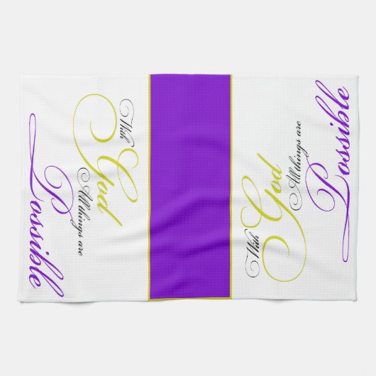 Mit Gotthandtuch Geschirrtuch (Horizontal)