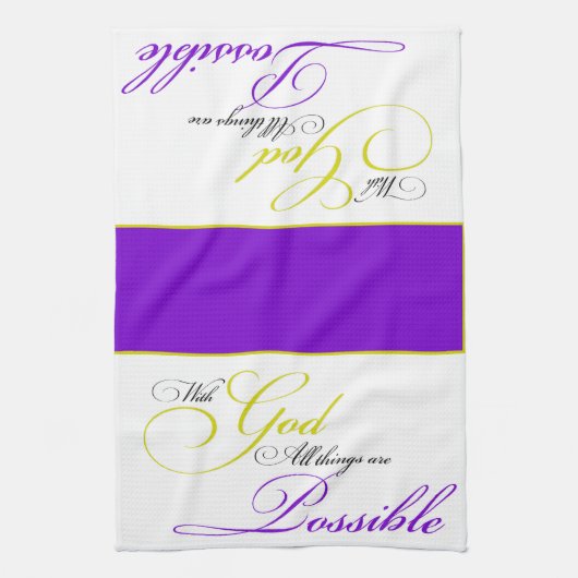 Mit Gotthandtuch Geschirrtuch (Vertikal)