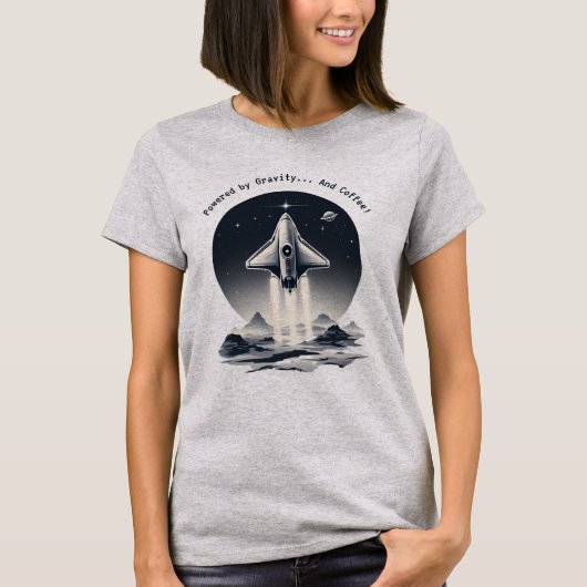 Mit Gravity und Coffee T-Shirt (Vorderseite)