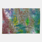 Mit Grooves gefärbt und farbig gebrannt Geschirrtuch (Horizontal)