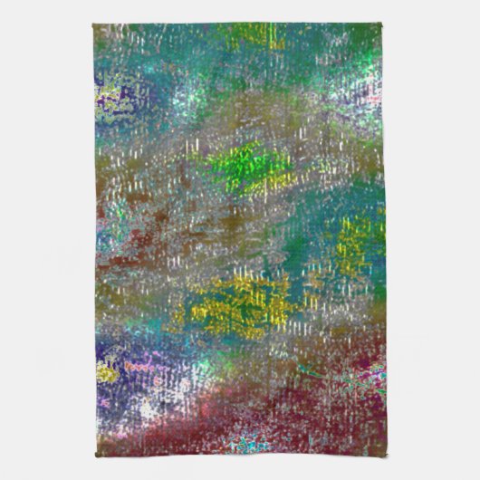 Mit Grooves gefärbt und farbig gebrannt Geschirrtuch (Vertikal)