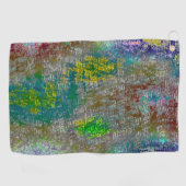 Mit Grooves gefärbt und farbig gebrannt Golfhandtuch (Horizontal)