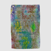 Mit Grooves gefärbt und farbig gebrannt Golfhandtuch (Vorderseite)