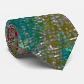 Mit Grooves gefärbt und farbig gebrannt Krawatte (Gerollt)