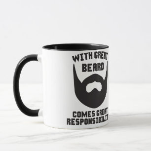 Mit großem Bart kommt große Verantwortung Tasse