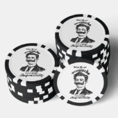 Mit großem Schnurrbart kommt große Verantwortung. Pokerchips (Stapel)