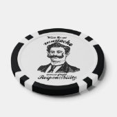 Mit großem Schnurrbart kommt große Verantwortung. Pokerchips (Einzeln)