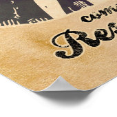 Mit großem Schnurrbart kommt große Verantwortung. Poster (Ecke)