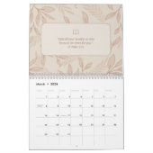 Mit großer Bibel Verse für jeden Monat. Christlich Kalender (Mär 2026)