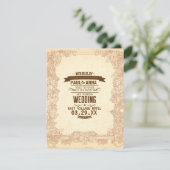 Mit großer Freude Hochzeitseinladungen Einladung (Stehend Vorderseite)