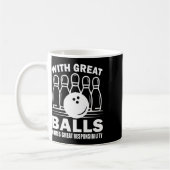 Mit großer Verantwortung kommt Bowler Bowli Kaffeetasse (Links)