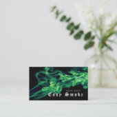 Mit grünem Vape-Shop von der Masse abheben Visitenkarte (Stehend Vorderseite)
