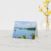 Mit Gruß wegsegeln Karte (Gelbe Blume)