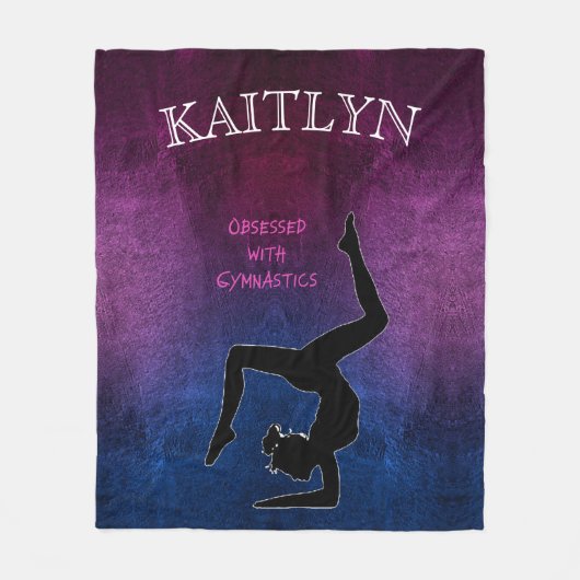 Mit Gymnastik besessen, Fleece Blanket (Vorderseite)