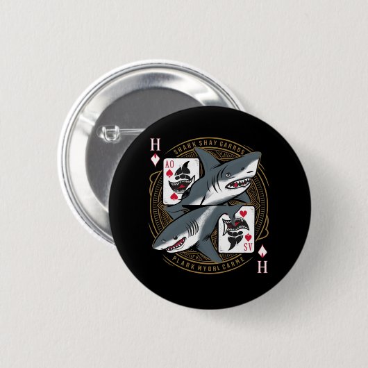 mit Haispielkarten Button (Vorne & Hinten)