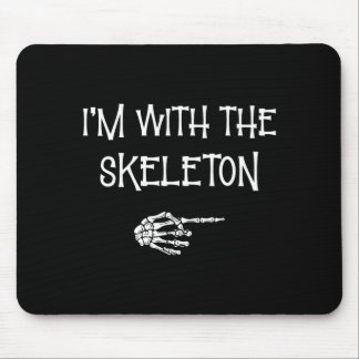 Mit Halloween-Kostüm Skelett lustige Paare Mousepad