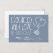 Mit handgefertigter Liebe-Note-Karte versehen Mitteilungskarte (Vorne/Hinten)