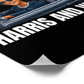 Mit Harris und Waschheimer-Präsident Kamala Harris Poster (Ecke)