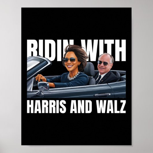 Mit Harris und Waschheimer-Präsident Kamala Harris Poster (Vorne)
