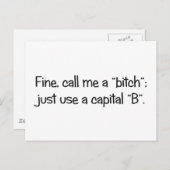 mit Hauptstadt B Postkarte (Vorne/Hinten)