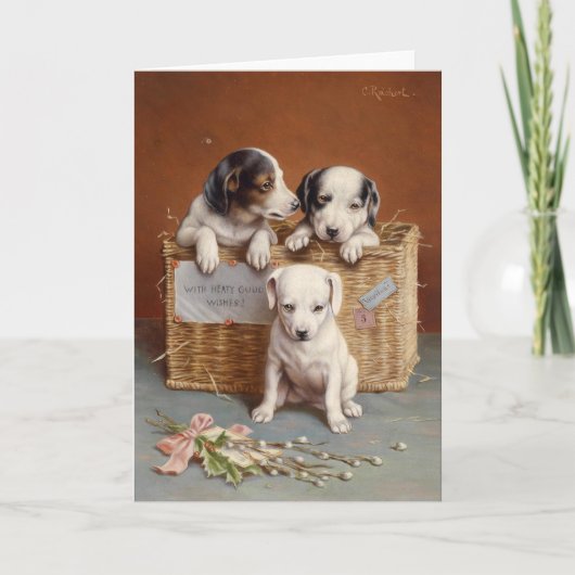 Mit Heaty Guud wünscht | Carl Reichert Karte (Vorderseite)