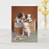 Mit Heaty Guud wünscht | Carl Reichert Karte (Gelbe Blume)