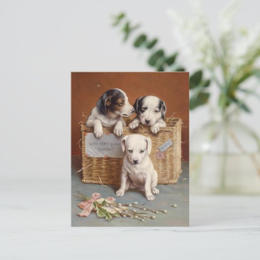 Mit Heaty Guud wünscht | Carl Reichert Postkarte (Stehend Vorderseite)