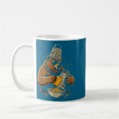 Mit Hemd Wütender Bär Käsehobel Hut Kaffeetasse (Links)